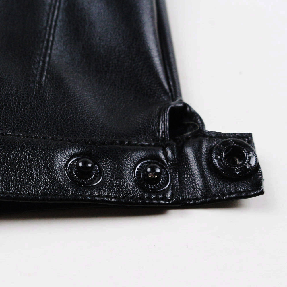 Cycling Leather Half-Finger Gloves For Men And Women Imitation Leather Half Leaky Fingerless Outdoor Fitness Non-Slip Driving