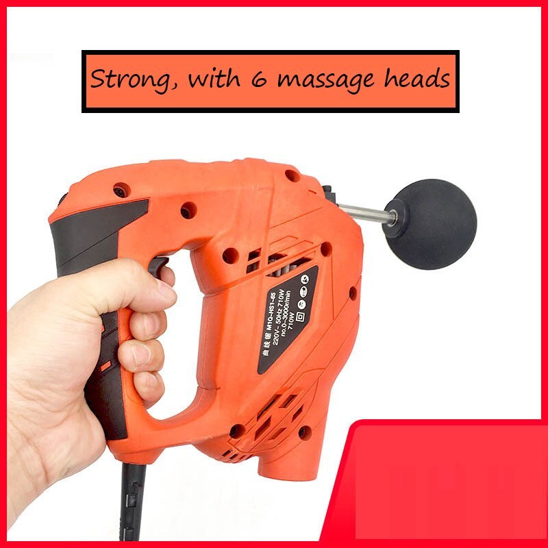 6-speed fitness deep muscle massage handheld cordless shock vibration treatment deep tissue massager electric massage
