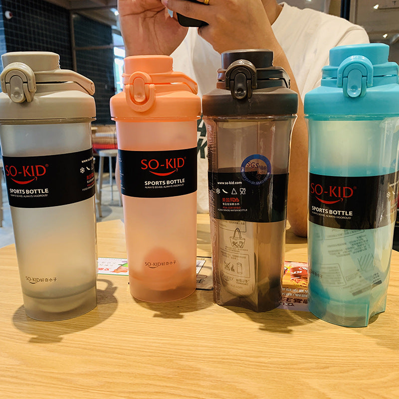 Space Plastic Shake Fitness Water Cup Exercise