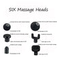 6-speed fitness deep muscle massage handheld cordless shock vibration treatment deep tissue massager electric massage