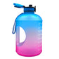 Sports Bottle Plastic Bouncing Cup Frosted Gradient Fitness Space Cup